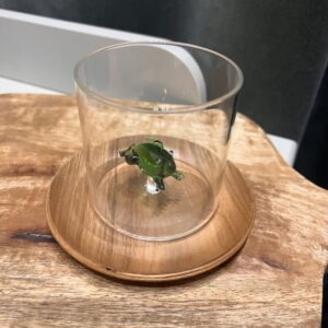 Vaso cristal rana