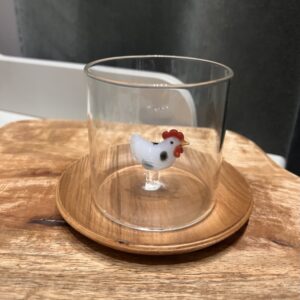 Vaso cristal gallina