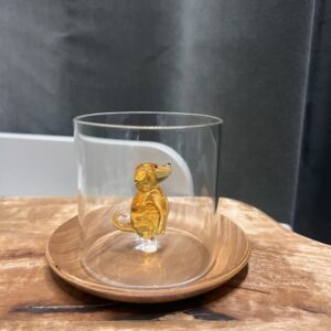 Vaso cristal perro