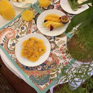 Individual resinado pasley verde